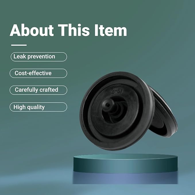 Toilet Fill Valve Seal Kit, Compatible with Kohler 83143 and Compatible with Fluidmaster 200, 242, 400, 747 Fill Valves, 2 Pack Replacement Seals for Toilet Tank Repair