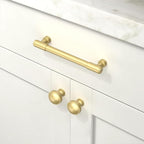 10 Pack Brushed Gold Cabinet Pulls 5 Inch(128mm) Kitchen Cabinet Handles Cabinet Hardware for Drawer Pulls