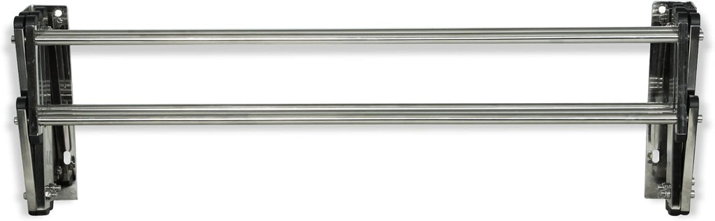 AERO W Racks Stainless Steel Wall Mounted Collapsible Laundry Clothes Drying Rack 45 Pound Capacity 11 Linear Ft