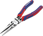 WORKPRO Premium 6” Needle Nose Pliers, Paper Clamp Precision, Heavy-Duty CRV Steel, Soft Grip with Wire Cutter, Long Nose Cutting Pliers