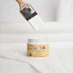 Dixie Belle Paint Company Chalk Finish Furniture Paint - Cotton (8oz) - Matte Pure White Chic Chalk Mineral DIY Furniture Paint