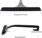 10.7“ Wide All-Purpose Shower Squeegee for Glass Doors, Squeegee for Shower Glass with Hook, Window Squeegee for Home, Small Squeegee for Shower, Bathroom, Car Glass, Mirror