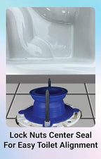 One N Done Toilet Flange Repair Kit – Complete Toilet Wax Ring Replacement Kit – Durable Waxless Toilet Ring – Includes Toilet Flange Bolts, Toilet Bowl Caps, and Toilet Flange Extension Kit (3 Pack)