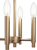 Kichler Madden 25.5" 4 Light Pendant in Champagne Bronze, Soft Modern Fixture, for an Entryway, Breakfast Nook, Laundry Room, (25.5" x 16"), 52722CPZ