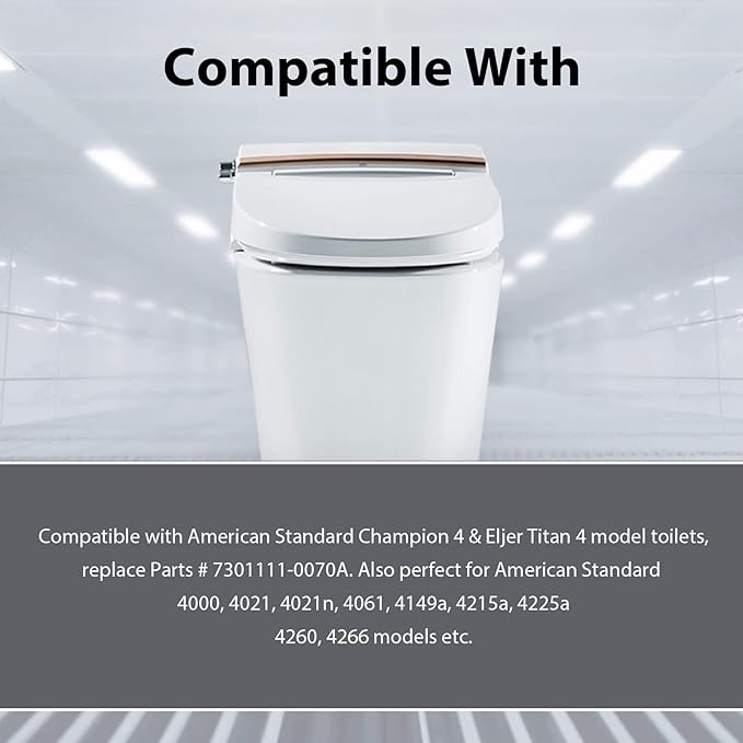 Flush Valve Seal for American Standard and Eljer Toilet, 7 Pack Toilet Parts for 7301111-0070A Upgraded Silicone Material Flush Valve Replacement Kit Gasket Ring for Champion 4 and Eljer Titan 4