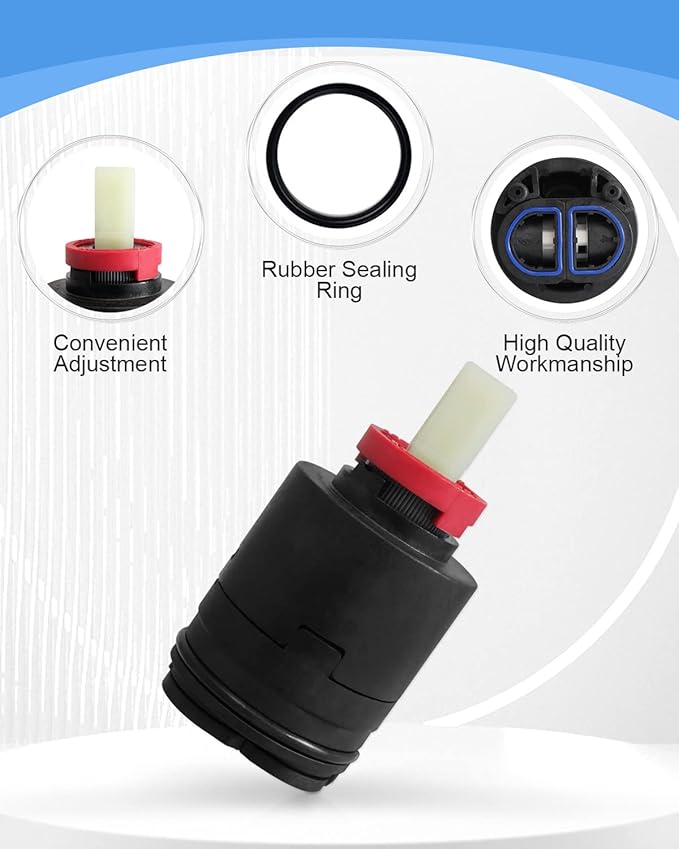 40PHF-2 Pressure Balance Cartridge, Shower Cartridge Replacement Fit for Shower Faucet, Cartridge Only 40mm