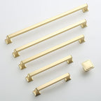 10 Pack 10 Inch Brushed Brass Cabinet Pulls - Gold Kitchen Handles