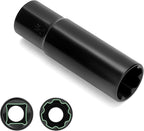 7 Spline Lug Nuts Key Socket, 1/2 Inch Drive Impact Square Tool - Quickly Remove M14x1.5, M14x2.0 and 9/16 Wheel Lug Nuts | 1 Pc (Black)