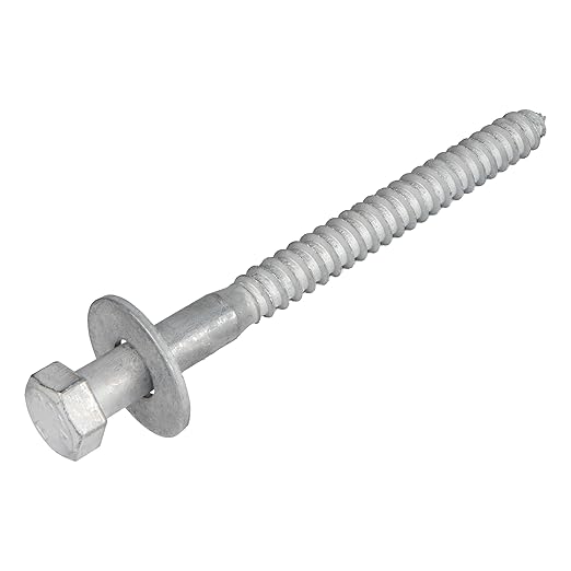 3/8 x 4-1/2 (50 Pack) Lag Screw Kit, 50 Screws and 50 washers, Hot Dip Galvanized, Meets ASME B18.2.1 Industrial/Commercial Grade by Makers Bolt