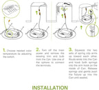 ASD Flat Trim Retrofit LED Recessed Lighting 6 Inch | Ultra Thin White 12W 1021LM Wet Rated Dimmable Downlights | 2700K-5000K Adjustable LED Recessed Light Fixtures | Disk Can Lights, ETL 24 Pack