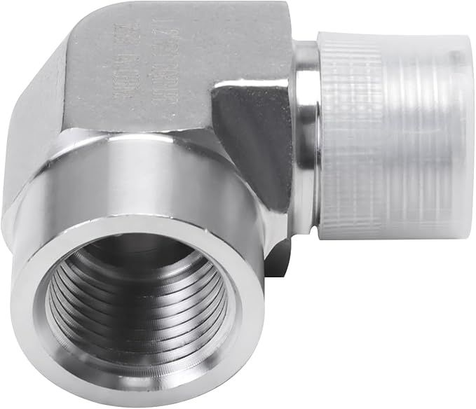 90 Degree Street Elbow - 1/2" NPT Male to 1/2" NPT Female Stainless Steel 304 Heavy Duty Forged Barstock Street Elbow Adapter Pipe Fitting (pack of 2)