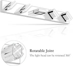 Ralbay 5 Light Modern LED Vanity Light Chrome Bathroom Light Fixtures Acrylic Up and Down Bathroom Wall Mounted Lighting Over Mirror