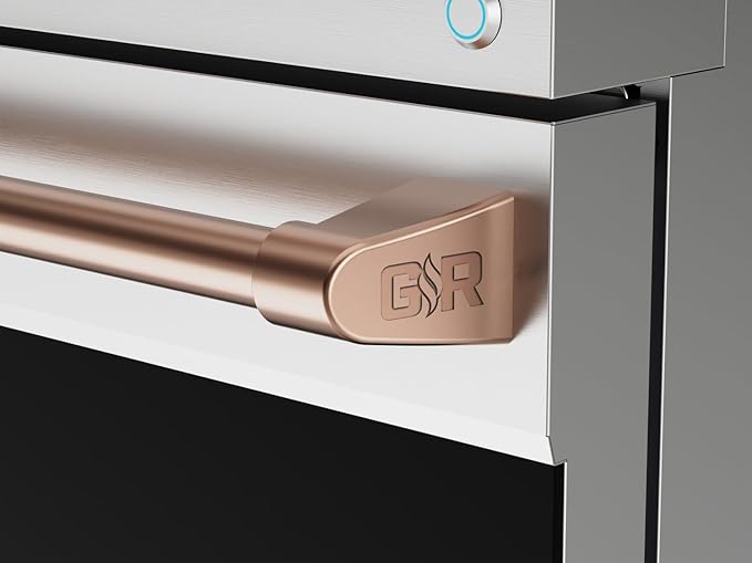 Gordon Ramsay by THOR Kitchen 48 Inch Professional Liquid Propane Range with Tilt Panel Touch Control in Stainless Steel/Rose Gold