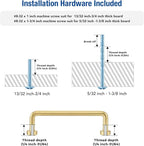 JOY DECOR Cabinet Pulls – 3-3/4 Inch Hole Center, Brushed Brass, 15 Pack, Zinc Alloy Cabinet Handles for Drawers & Cupboard – Vintage Style Hardware for Kitchen, Bathroom, Dresser, Furniture Makeover