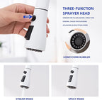 Kitchen Faucet with Soap Dispenser and Pull Down Sprayer - Stainless Steel Single Handle Kitchen Sink Faucet, 1 or 3 Hole Design for Modern Farmhouse Kitchens, Rv, and Bar Sinks(White)