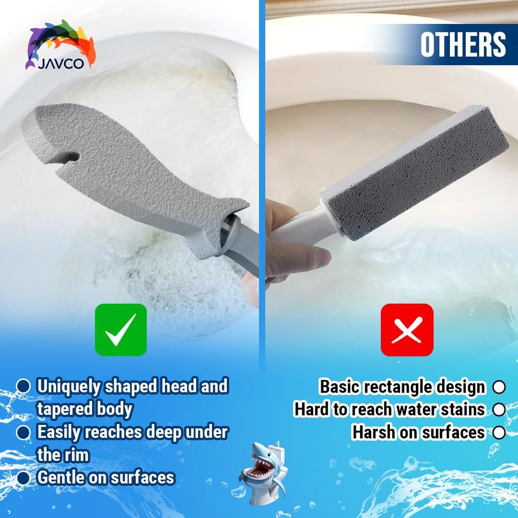 2 PACK Pumice Stone for Toilet Cleaning | Toilet Pumice Stone with Handle | Pumice Cleaning Stone for Toilet Bowl