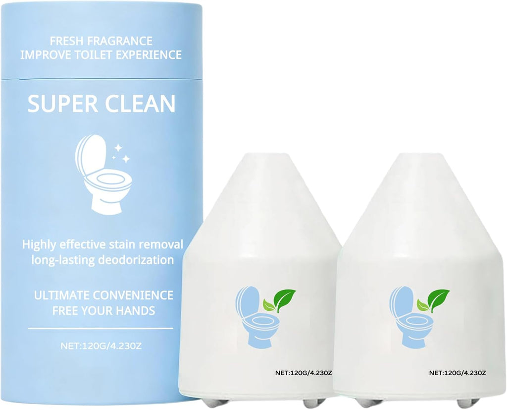 New upgrade Super Clean Toilet Cleaner, Super Clean Pro Toilet Cleaner, Effectively Improve Hygiene And Lasting Fragranc (2PCS)