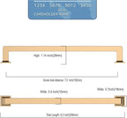 6 Pack 7.5 Inch Cabinet Handles Champagne Bronze Pulls Kitchen Hardware Gold Dresser Pulls for Cabinets