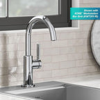 Kraus Oletto Single Handle Kitchen Bar Faucet in Chrome, Kitchen Sink Faucets, KPF-2822CH