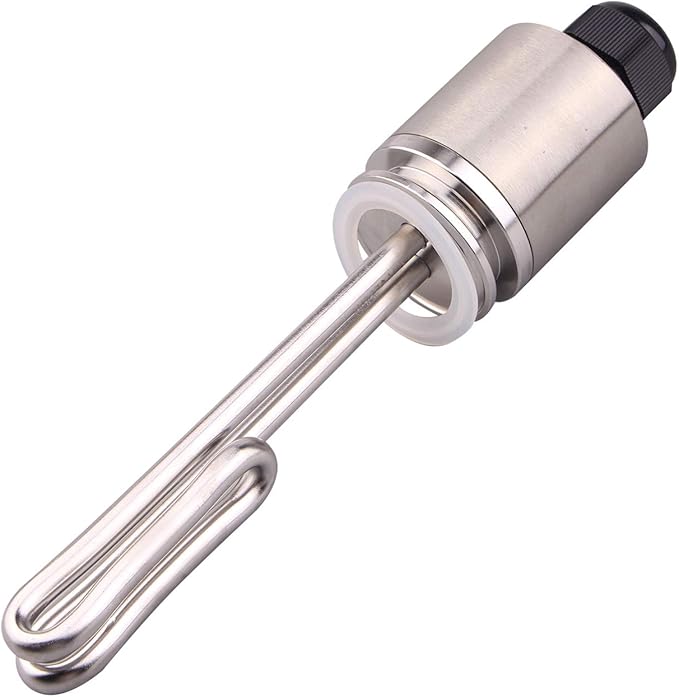 DERNORD 1.5" Inch (OD50.5mm) Tri-clamp Foldback Heating Element Stainless Steel Immersion Water Heater (120V 1500W)