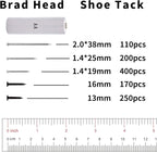 2510pcs Nail Assortment Kit for Hanging Pictures, Small Finishing Nails, Wall Pins