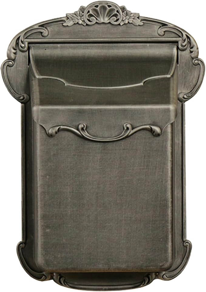 Special Lite Victoria Vertical Wall Mount Mailbox - Swedish Silver Aluminum Mailbox for Wall Mount - SVV-1013-SW