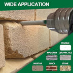 Diamond Mortar Raking Bit - 2pcs 7.2mm x 74mm Round Shank Tuck Point Pin for Brickwork Joint Mortar Removal Masonry,Stone,Concrete Drill Bit