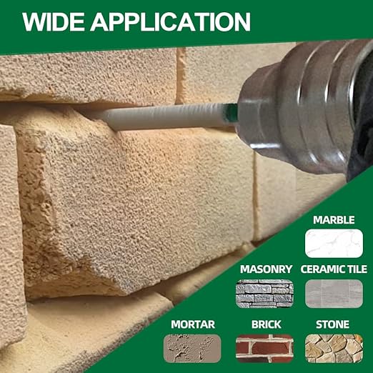 Diamond Mortar Raking Bit - 2pcs 7.2mm x 74mm Round Shank Tuck Point Pin for Brickwork Joint Mortar Removal Masonry,Stone,Concrete Drill Bit