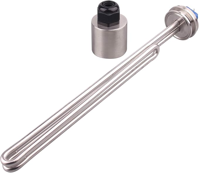 DERNORD 1.5 Inch (OD50.5mm) Tri-clamp Foldback Heating Element Stainless Steel Immersion Water Heater (240v 5500w)