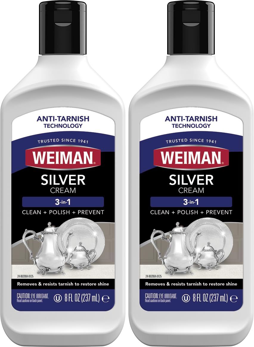 Weiman Silver Polish, 8 ounce Bottles, pack of 2