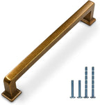 10 Pack 7"(177mm) Vintage Antique Brass Cabinet Pulls Kitchen Cabinet Handles Drawer Pulls Cupboard Hardware for Cabinets CK0078