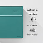 Wall Mount Mailbox - Large, Anti-Theft Locking Mailbox, Weatherproof Mailboxes for Outside The House, 18.5" H x 15" L x 7.5" D - Aegean Sea