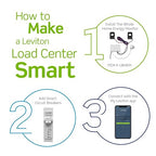 Leviton 2nd Gen Smart Circuit Breaker with Remote Control, GFCI, 2-Pole 30 Amp, 120/240-Volt and 120/208-Volt, 10kA Interrupt Rating, LB230-GST