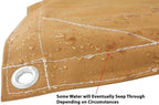 Mytee Products 8' x 10' Tan Canvas Tarp 12oz Heavy Duty Water Resistant