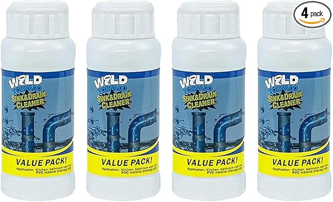 Wild Tornado Sink Drain Cleaner, Powerful Sink and Drain Cleaner Powder for Kitchen and Bathroom