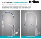 Kraus Bolden 2-in-1 Pull-Down Single Handle Kitchen Sink Filter Water Faucet for Reverse Osmosis or Water Filtration System in Matte Black, KFF-1610MB