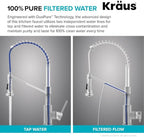 Kraus Bolden 2-in-1 Pull-Down Single Handle Kitchen Sink Filter Water Faucet for Reverse Osmosis or Water Filtration System in Chrome, KFF-1610CH