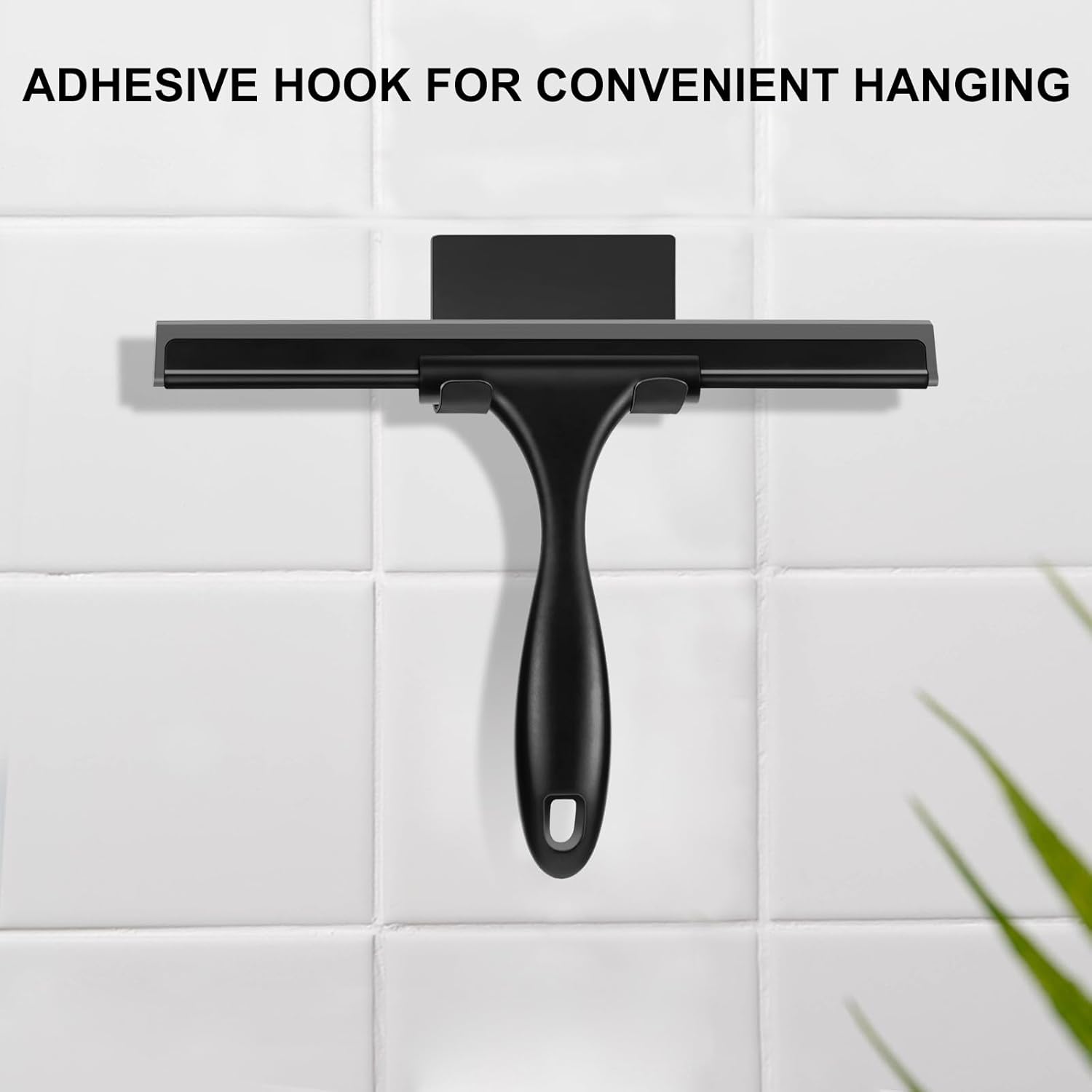 SetSail Squeegee for Shower Glass Door Stainless Steel Shower Squeegee for Glass Doors All-Purpose Window Squeegee for Tile Shower Walls, Sink, Mirror, Bathroom, Car Window Cleaning 10 Inches