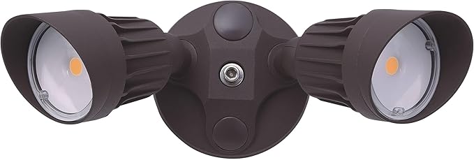 RuggedGrade 20W Lacuna II Series LED Flood Light - 2,400 Lumens - 5000K Bright White - Bronze Housing - Outdoor LED Light - DLC 5.1 Premium