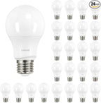 Linkind Dimmable A19 LED Light Bulbs, 60W Equivalent, E26 Base, 5000K Daylight, 9.5W 840 Lumens 120V, UL Listed FCC Certified, Pack of 24