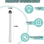 2 Pack 100108283 Water Heater Element Replacement for AO Smith Electric Water Heaters ECT 52/55/66/80/120, ECS 30/40/50, ECLN ELJN ECJN 40, ECL 30/50, E6, 4500W, 240V