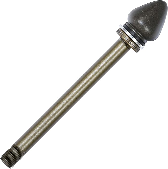 Bieye SS026 Lampshade Support with Finial for Tiffany Style Stained Glass Floor Lamp Table Lamp (G3/8 115mm Waterdrop)