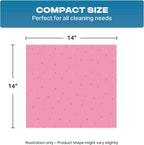 Angel-in-Armor Red Shop Towels (14”x14”) – 500 Unit Box of Lint-Free Cotton Shop Towel Cleaning Rags – Durable Shop Rags for Auto, Garage, Industrial, and Commercial Use