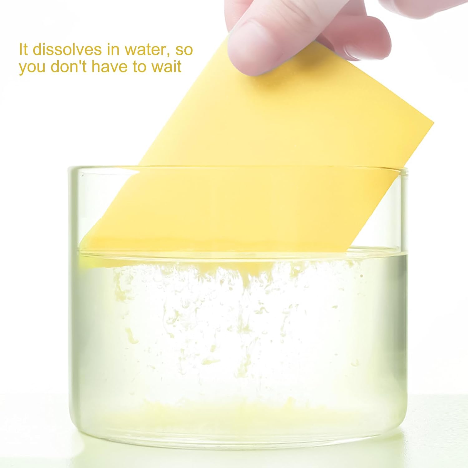 Floor Cleaning Tablets Sheets, Method Hardwood Floor Cleaner and Polish Pack of 300, Concentrate Mild Scent For RV Wall Tiles, Hardwood, Laminate Floor, Yellow