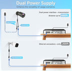 【2-Way Audio】 Outdoor Wired Security Camera System, Wired Cameras for Home Security, Home POE Video Surveillance Systems DVR Kits