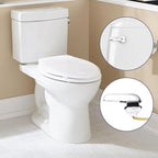 Toilet Handle Replacement,Compatible with American Standard/Mansfield Toilet Tank,Universal Toilet Flush Handle,Front of Toilet Flush Tank Lever Handle,Chrome