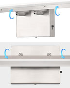 L LOHAS LED 23.6-Inch Bathroom Vanity Light Bar Over Mirror, Brushed Nickel Modern Bathroom Light Fixtures, 3CCT Adjustable LED Vanity Lights for Living Room Wall