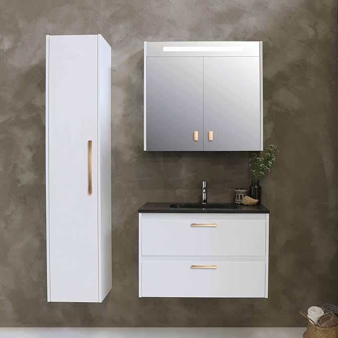 COTYKILEY 6 Pack 7 Inch(177mm) Champagne Copper Cabinet Handles Gold Kitchen Cabinet Pulls Cabinet Door Handles Kitchen Cabinet Hardware Cupboard Drawer Pulls Dresser Handles