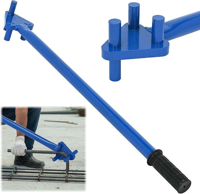 Rebar Bender Metal Bending Tool Manual Hand Operated to 5/8" Bar for Flat Steel and Steel Rod