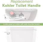 Toilet Handle for Kohler 87115-CP Left Trip Lever Service Kit, Toilet Handle Replacement Kit Side Mount, Toilet Tank Lever, 1-Pack Polished Chrome